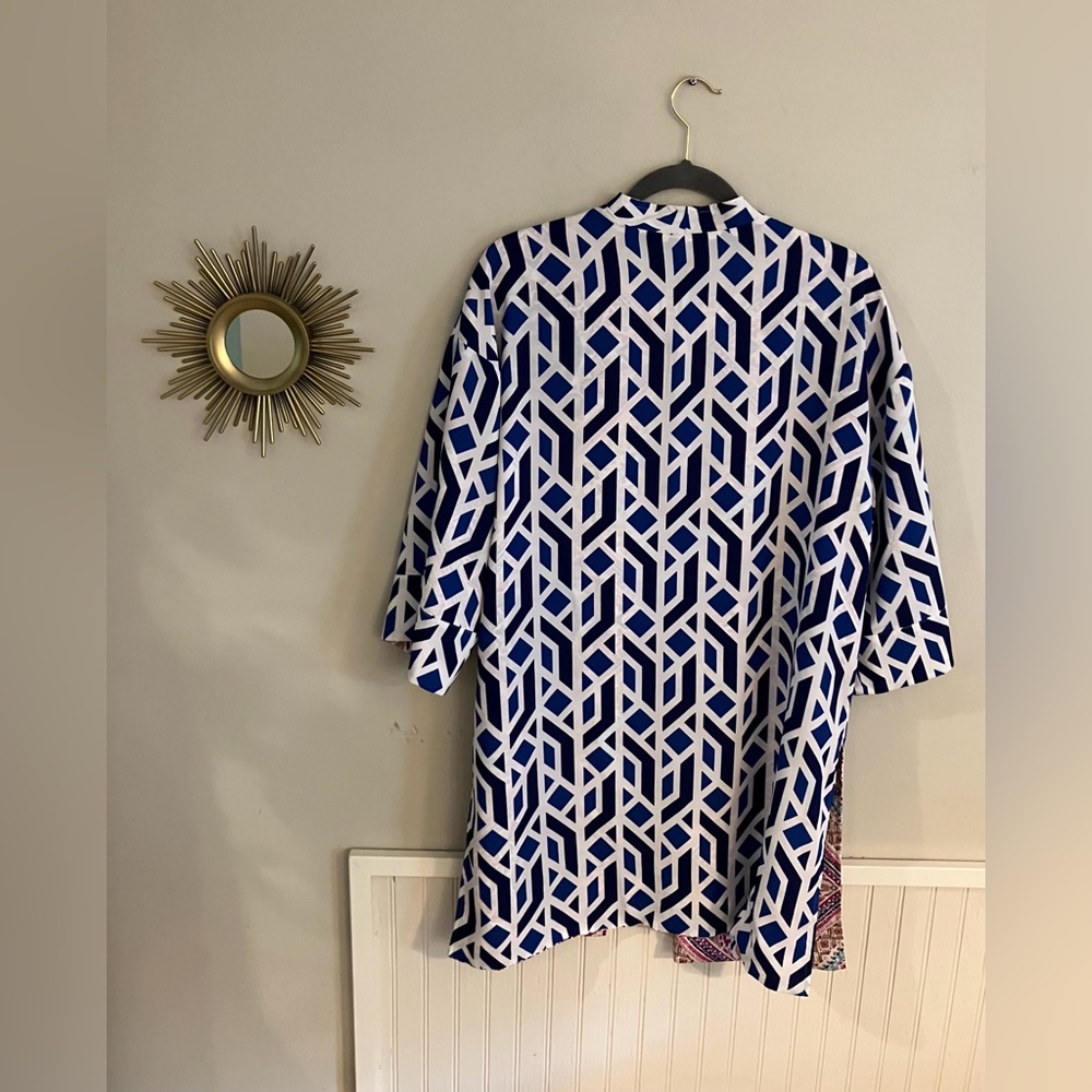 Chico's Multicolor Geometric Patterned Top - image 4